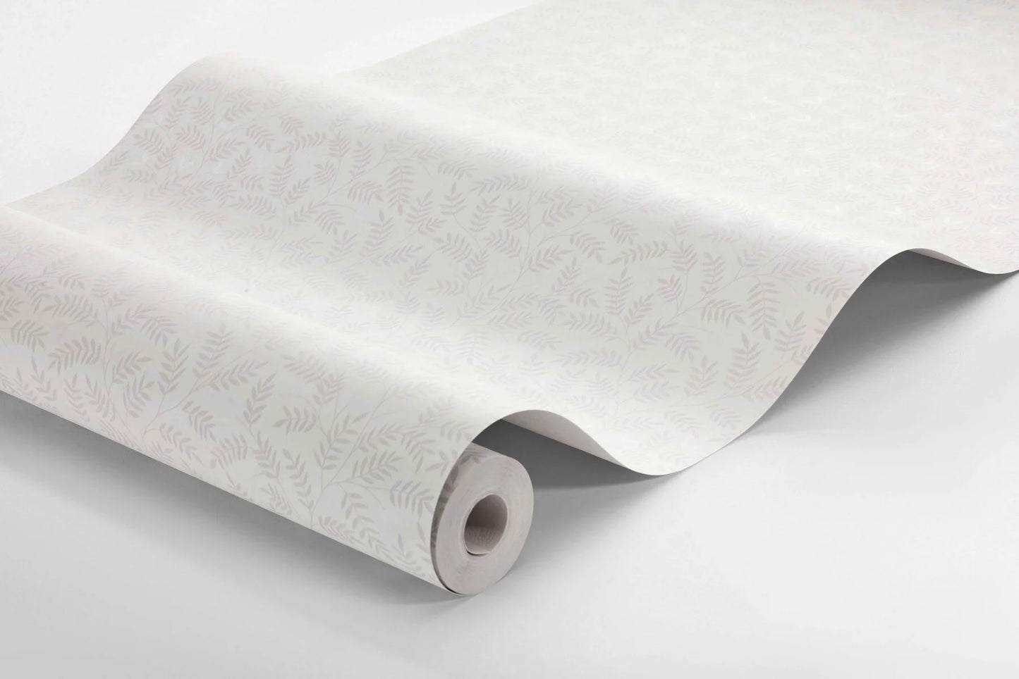 Colored in a fresh white and soft grey with shimmering elements, our Olof wallpaper is rustic and with a hint of luxury.