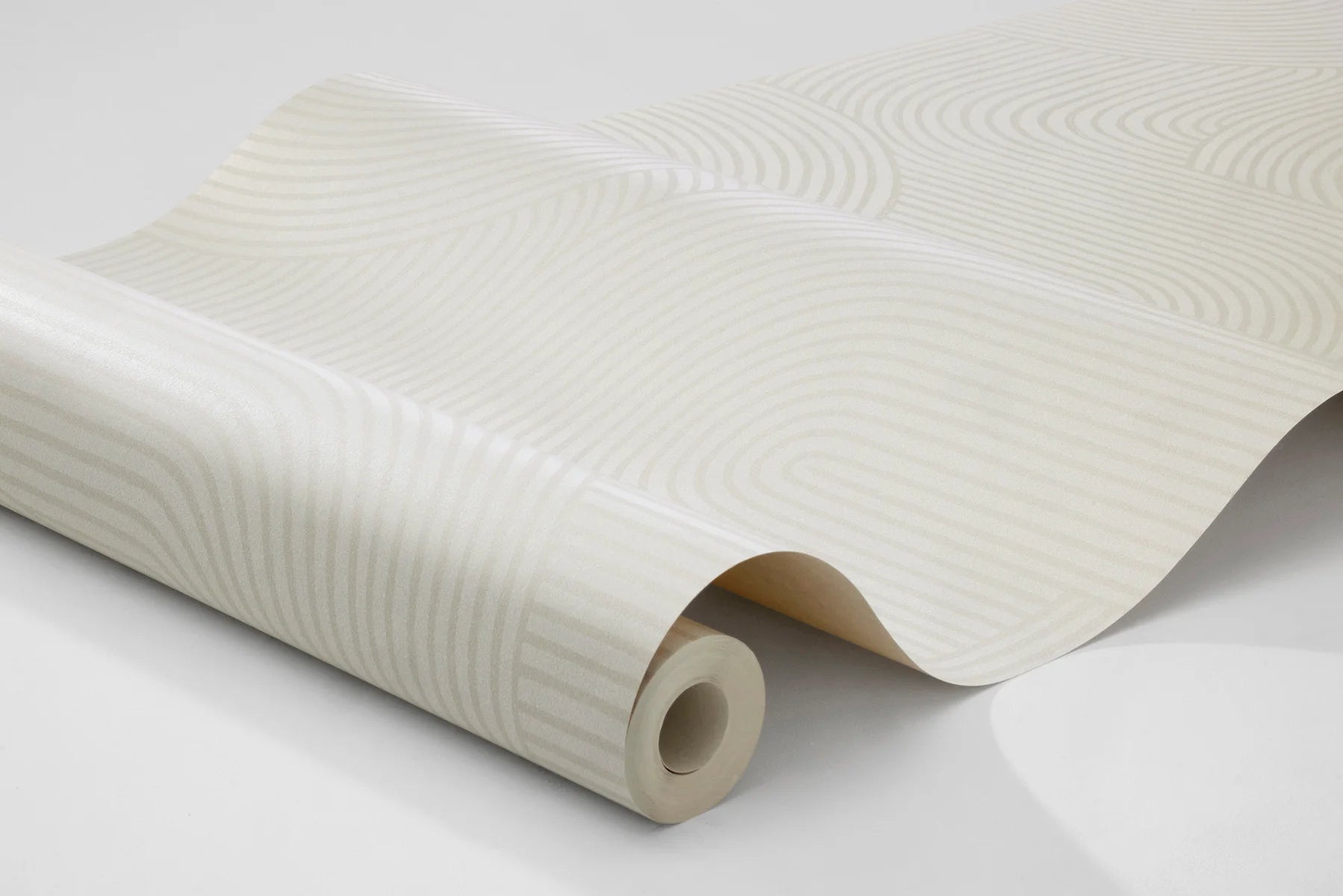 Transform your space with our Zen wallpaper shaded in soft, light beige tones.