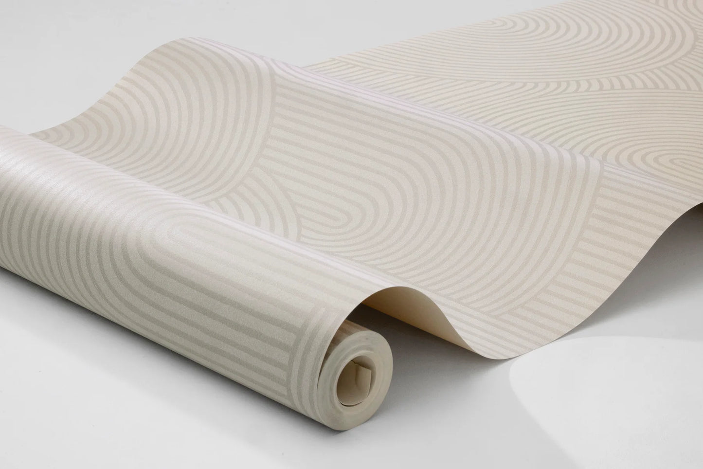 Colored in a cool beige hue, our Zen wallpaper invites a sense of calm into your space.