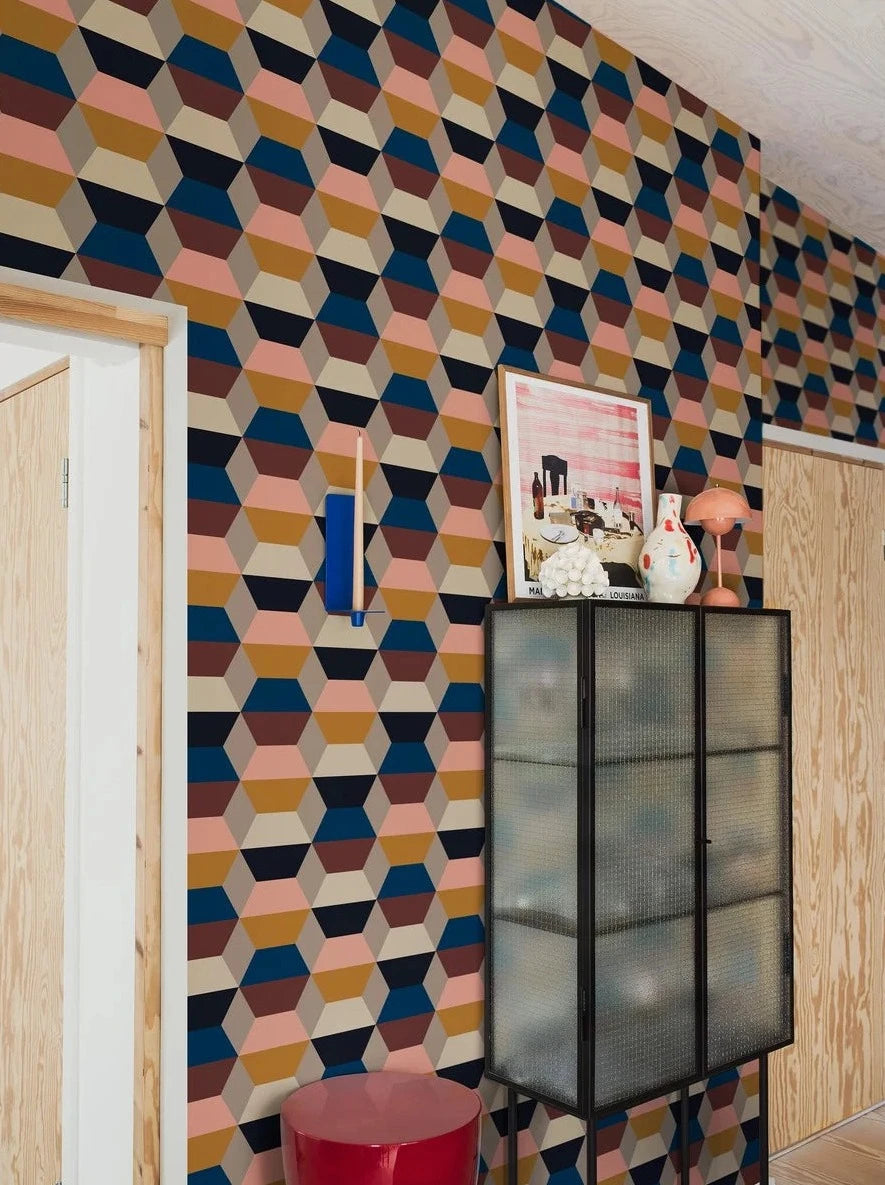 Elevate your space with our bold and beautiful Prisma wallpaper.