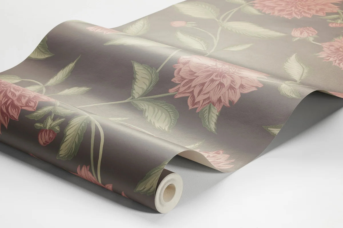 Immerse yourself in the allure of our Dahliadröm wallpaper designed by Ulrica Hurtig.