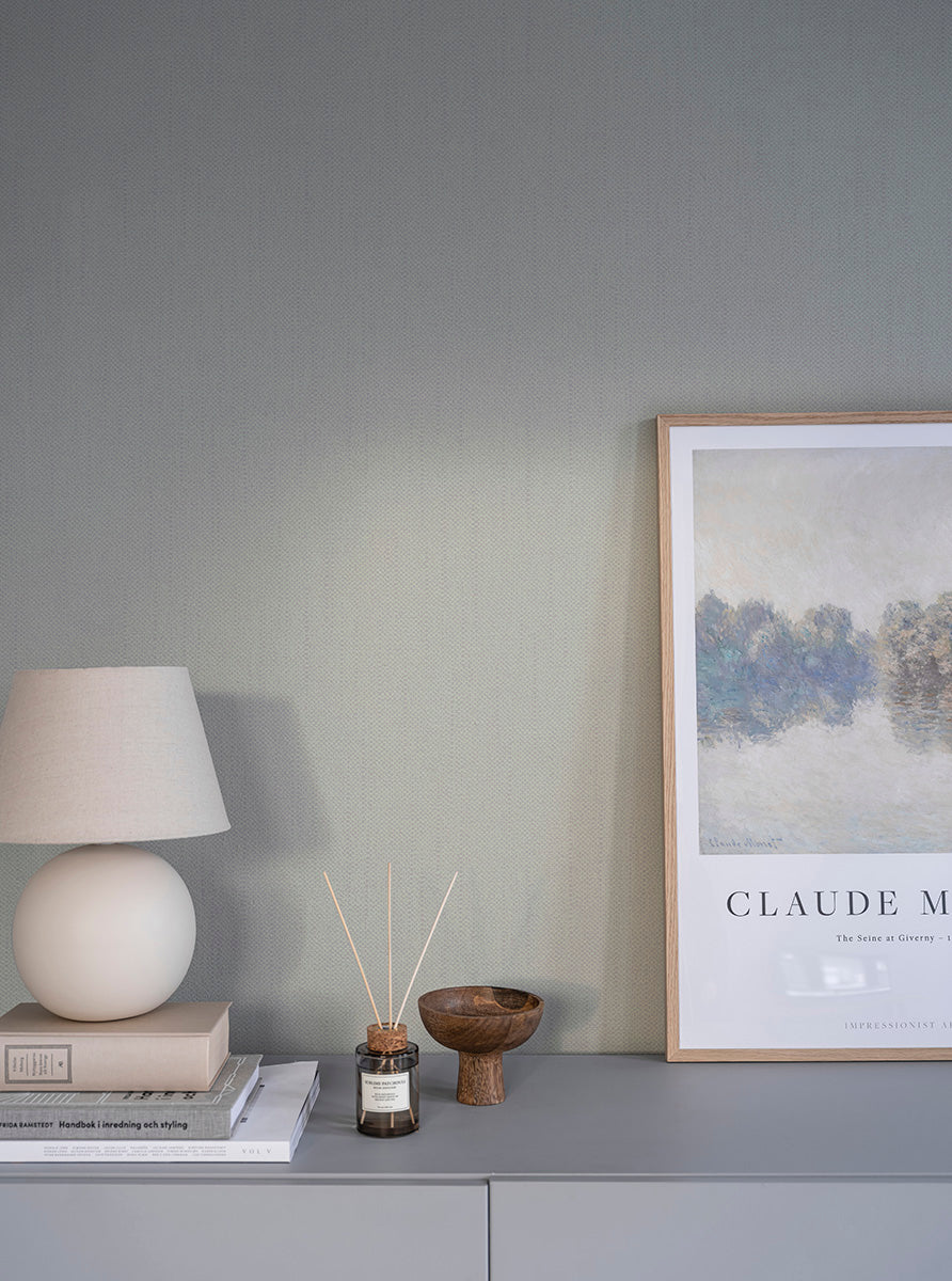 Cotton is a plain wallpaper with a woven appearance like a cotton fabric.