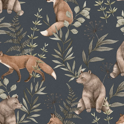 Wild Forest wallpaper is a collaboration between Newbie’s design studio and Boråstapeter.