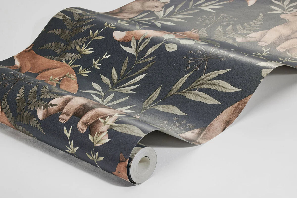 Wild Forest wallpaper is a collaboration between Newbie’s design studio and Boråstapeter.