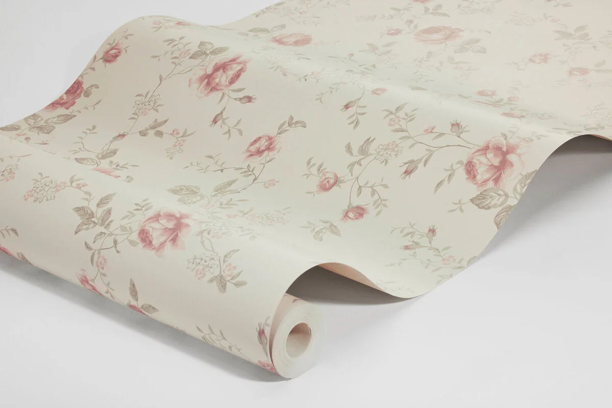 Add a touch of elegance to your child’s space with our Rose Garden wallpaper in beautiful vintage tones