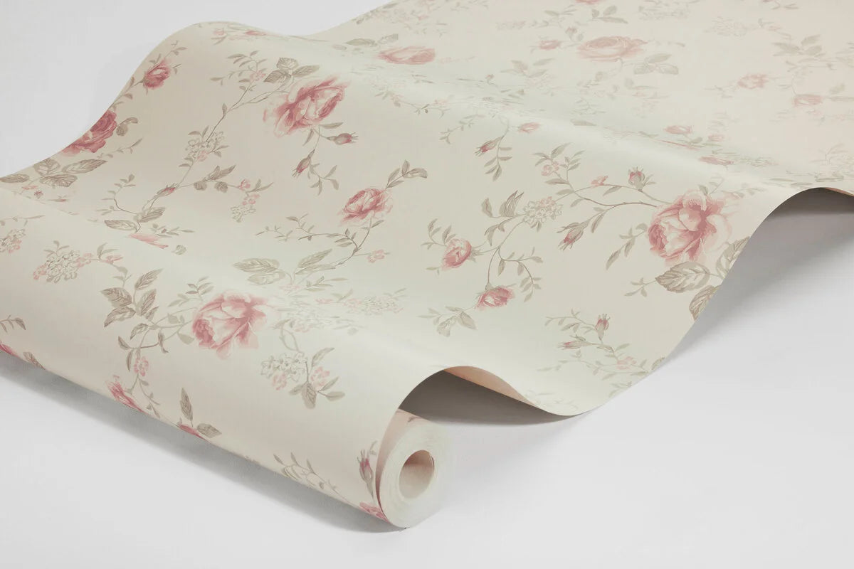 Add a touch of elegance to your child’s space with our Rose Garden wallpaper in beautiful vintage tones 
