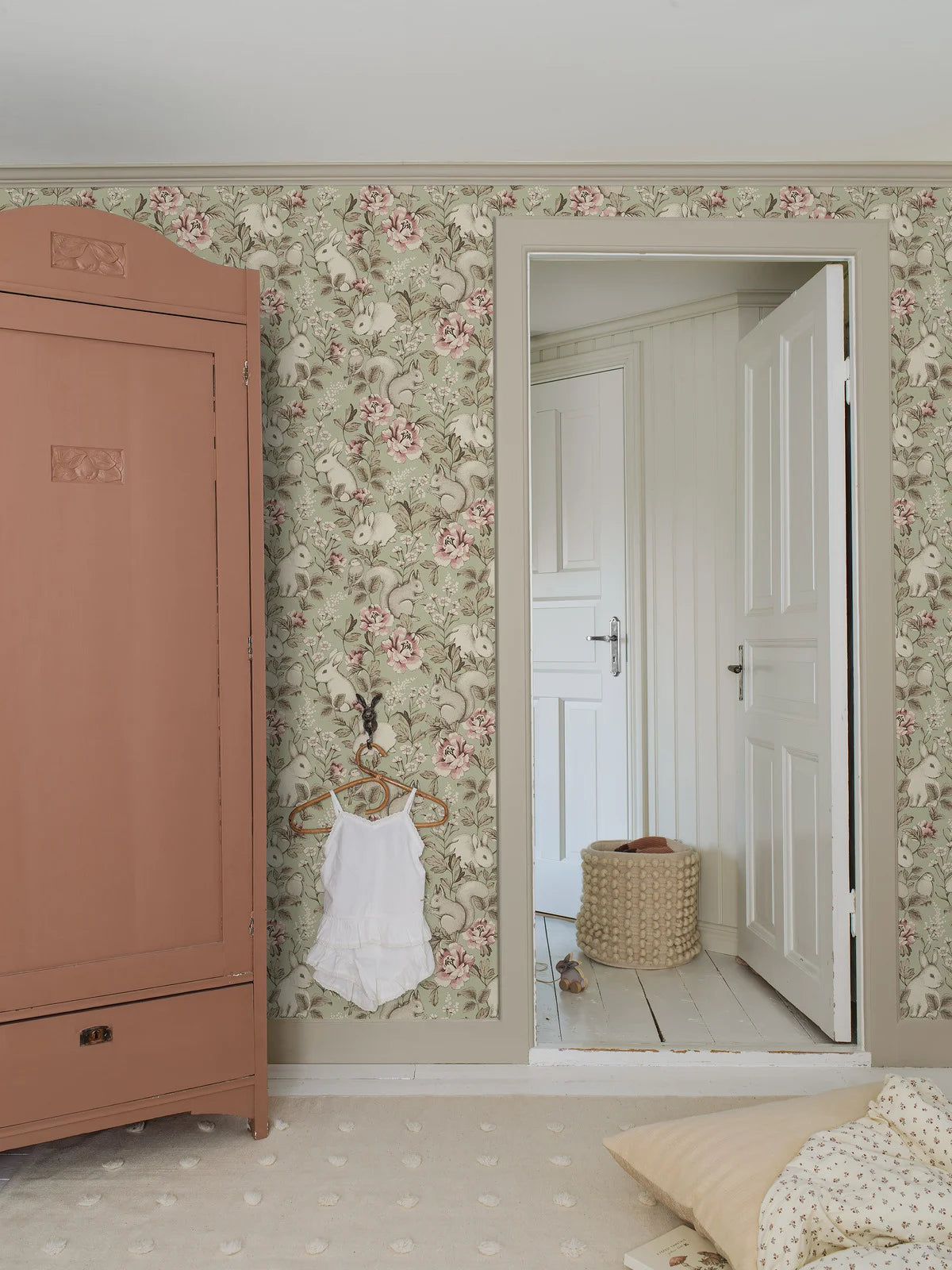 Created in collaboration with Swedish lifestyle brand Newbie, this Magic Forest wallpaper is perfect for hanging in your child’s room