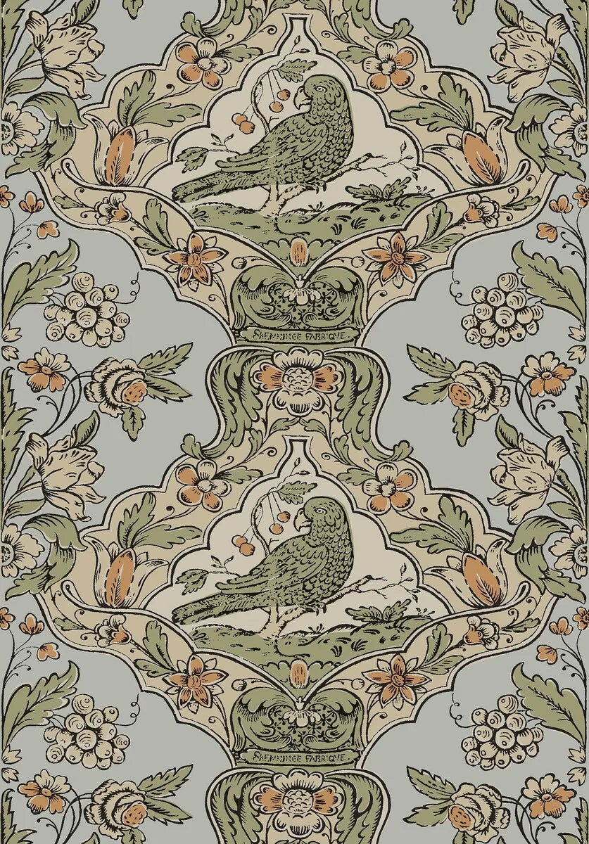 Donated to the Nordiska Museet in 1884, the 18th-century Skenninge wallpaper, is the oldest known Swedish-made wallpaper.