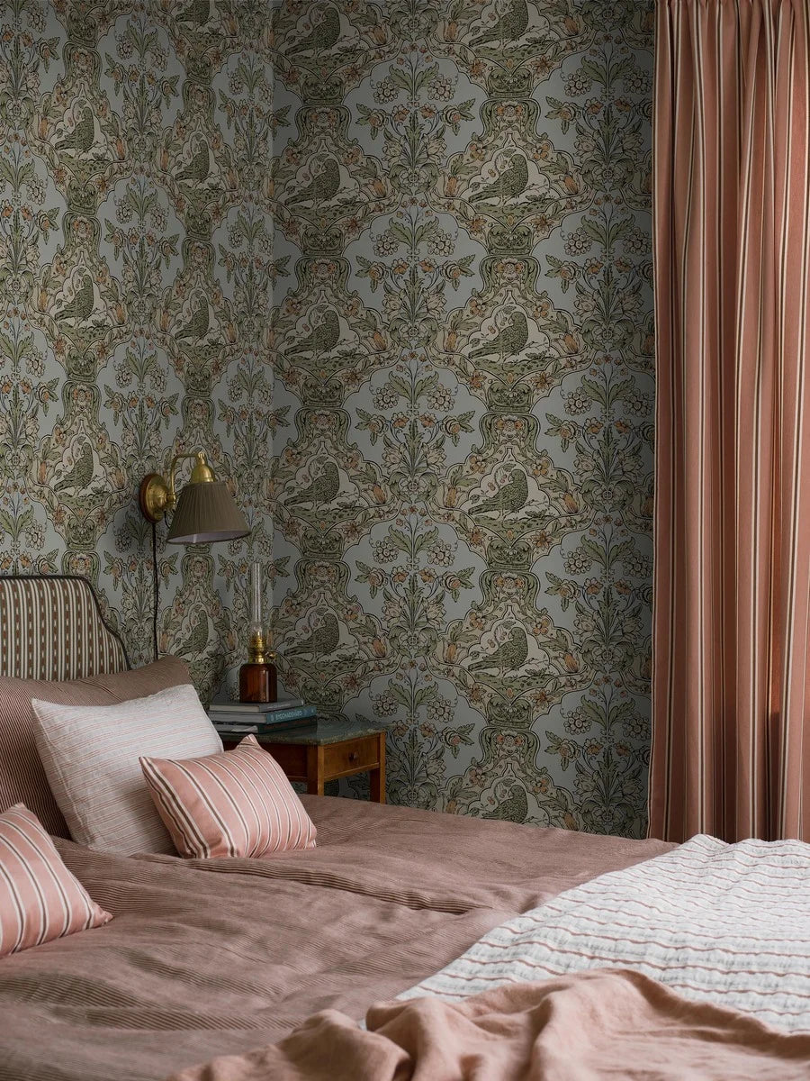 Donated to the Nordiska Museet in 1884, the 18th-century Skenninge wallpaper, is the oldest known Swedish-made wallpaper.