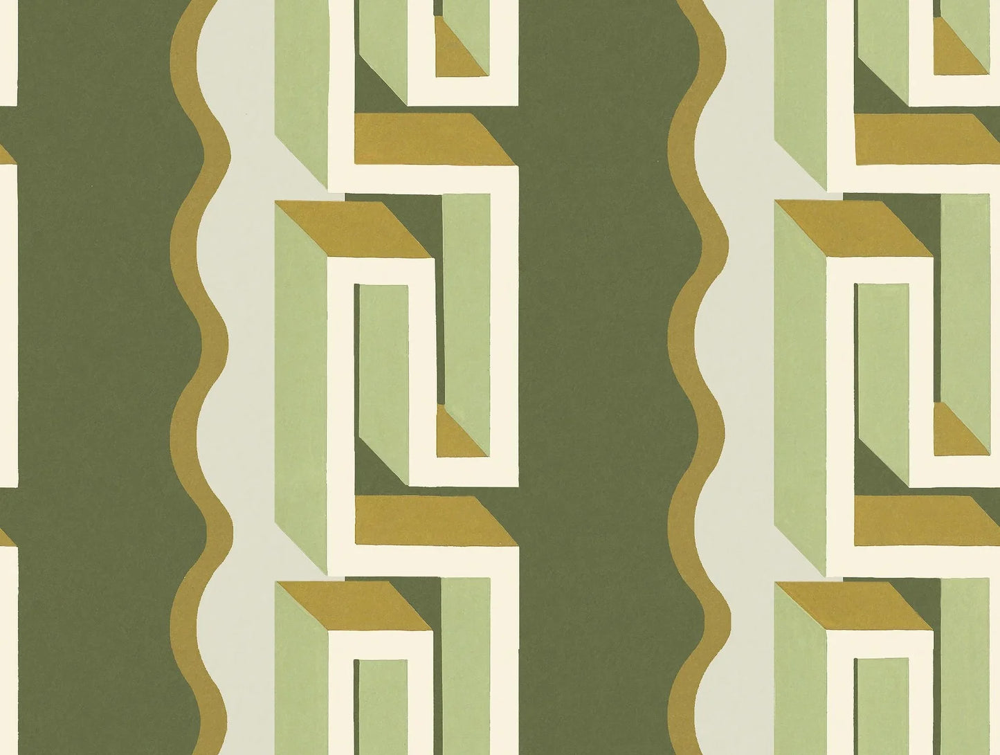 Wallpaper printed on demand, custom fit to your wall.
