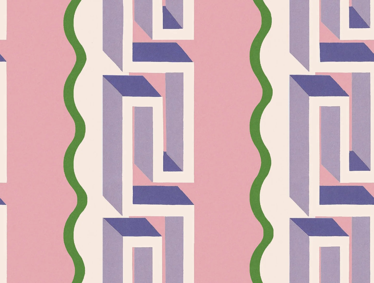 Wallpaper digitally printed, custom fit to your wall.