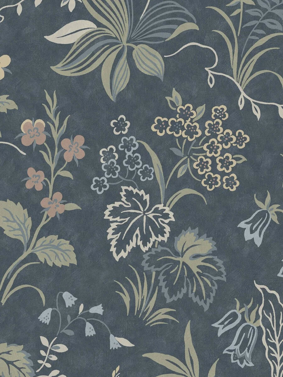 Folklore Grand is an enlarged reprint of the 1950s Folklore wallpaper.