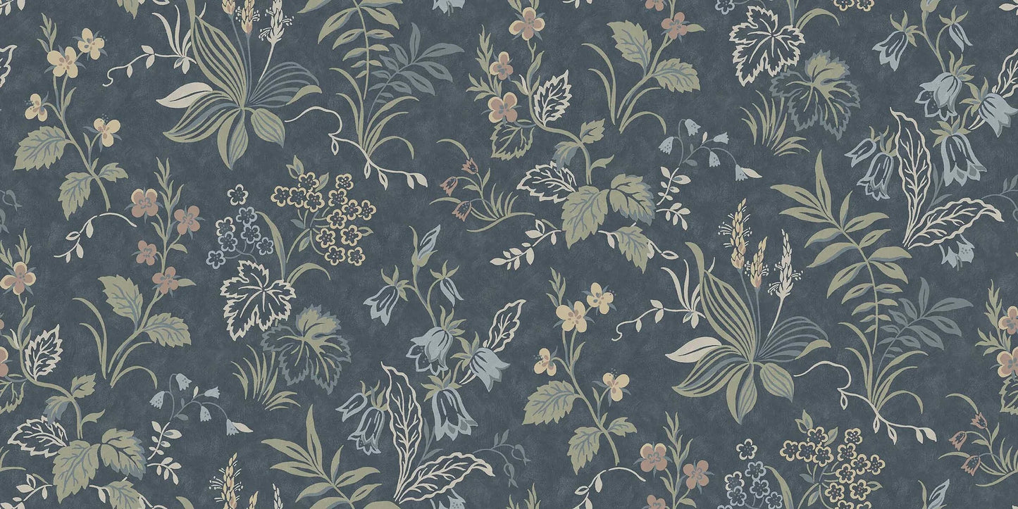 Folklore Grand is an enlarged reprint of the 1950s Folklore wallpaper.