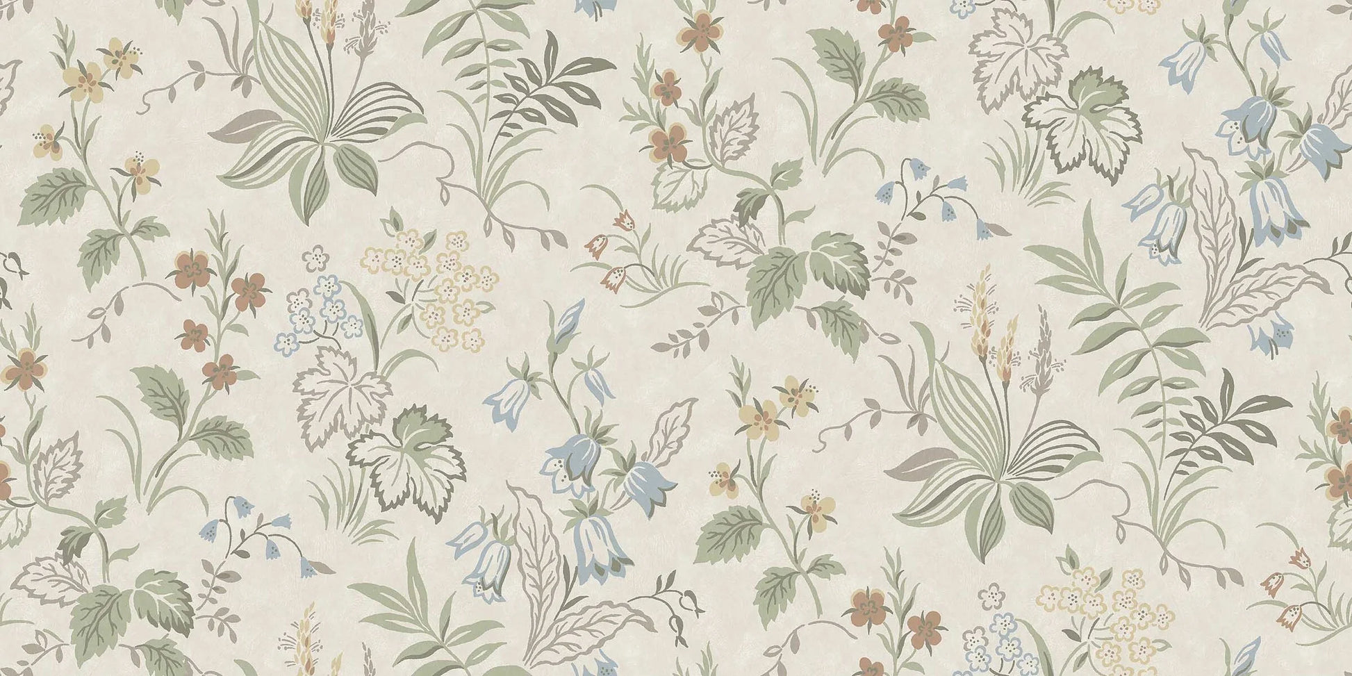 Folklore Grand is an enlarged digital print of the floral 1950s Folklore wallpaper.
