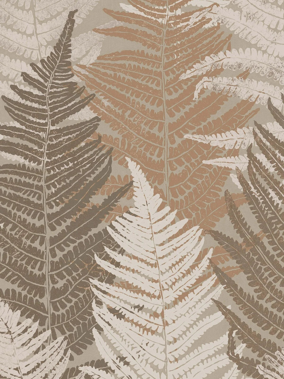 Fern Forest Grand is an enlarged digital print of the Fern Forest wallpaper. A large-scale, soothing design with graceful layers of fern fronds.