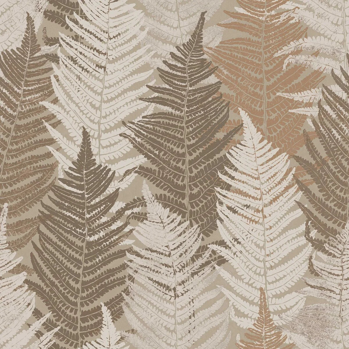 Fern Forest Grand is an enlarged digital print of the Fern Forest wallpaper. A large-scale, soothing design with graceful layers of fern fronds.