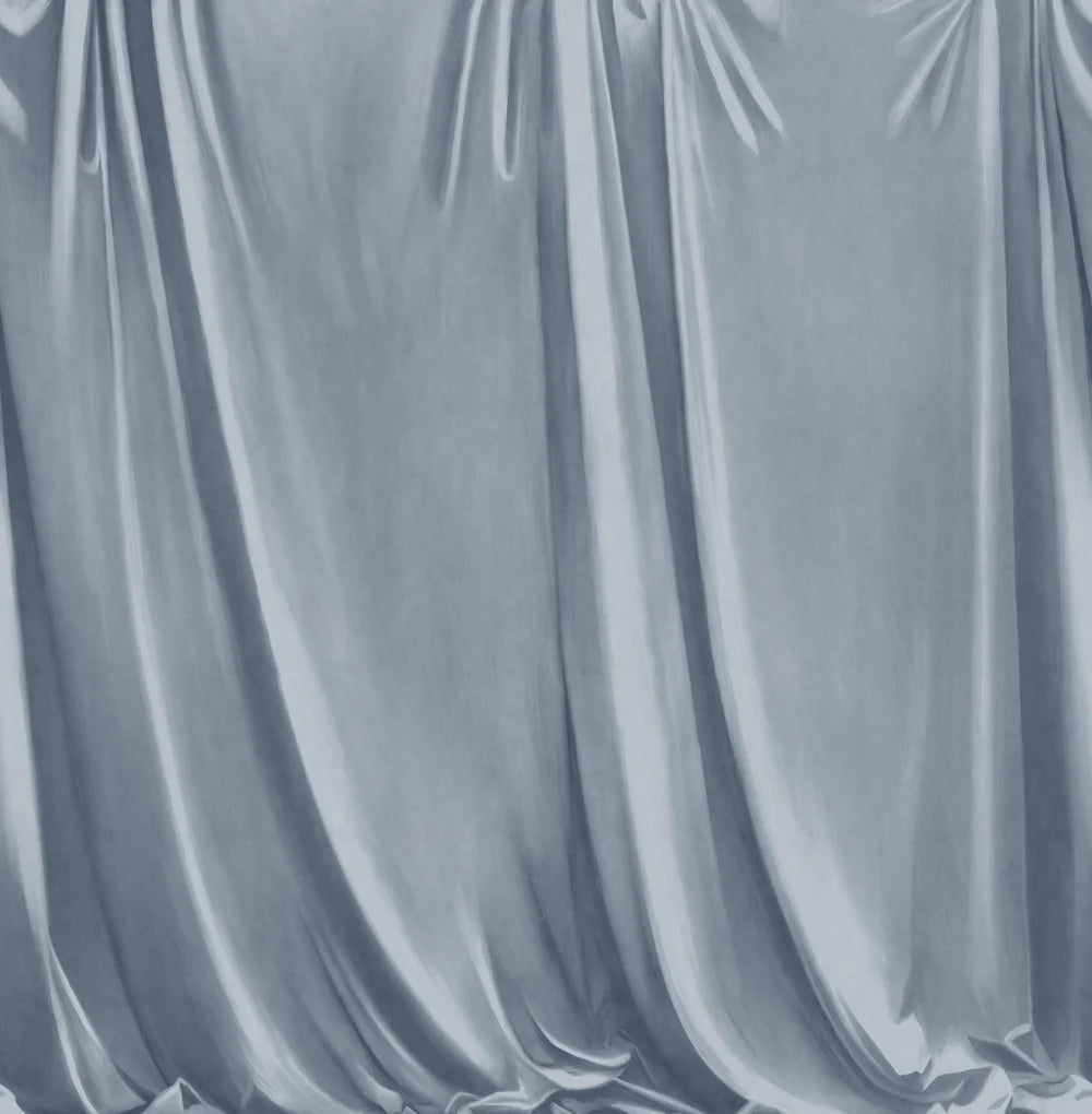 The painterly wallpaper mural Drape captures the feel of softly draping fabric, hand-painted with a canvas texture and artistic brushstrokes.