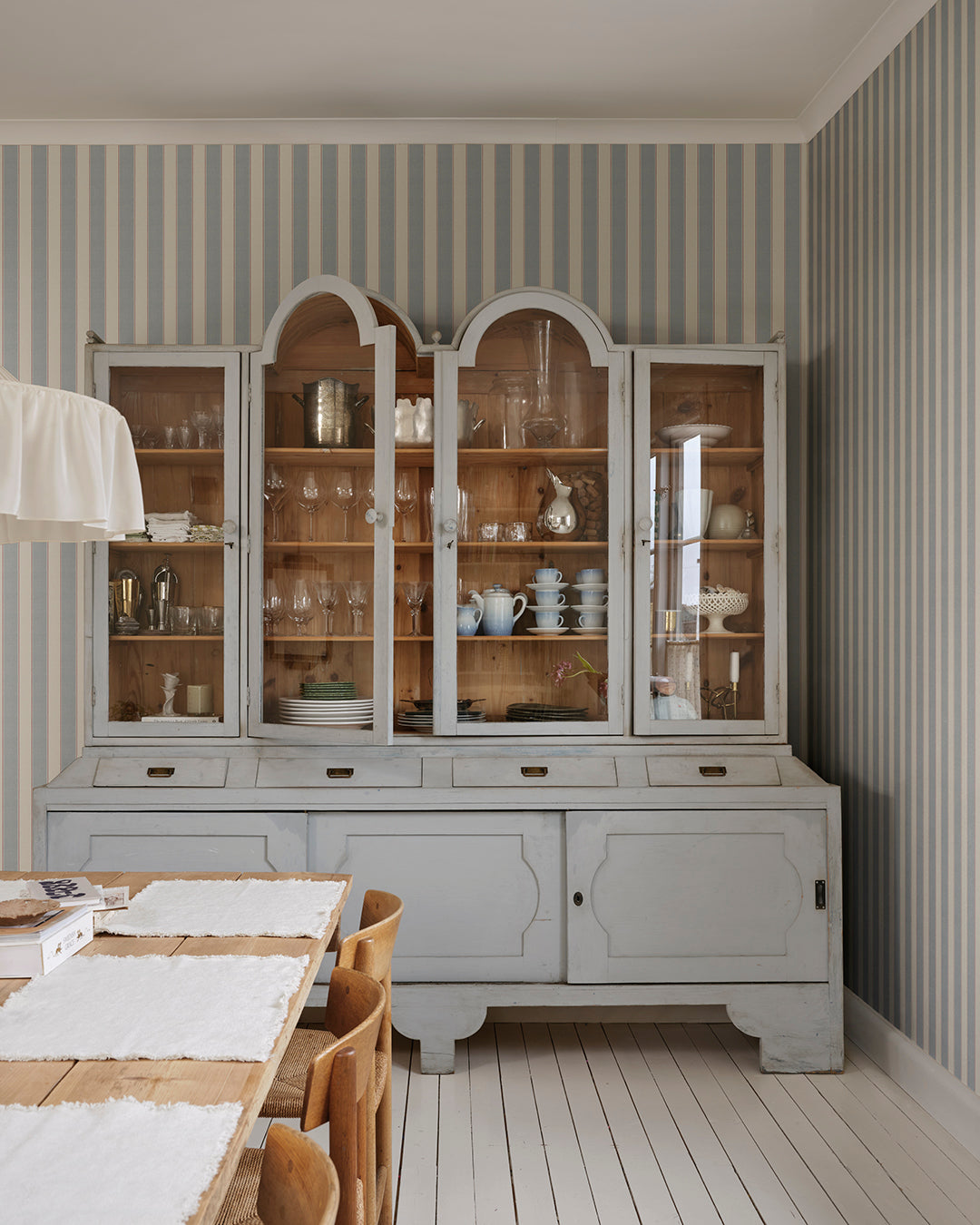 The woven stripe in the finest cotton quality was in Sandberg's then fabric assortment many years ago and is now more relevant than ever.