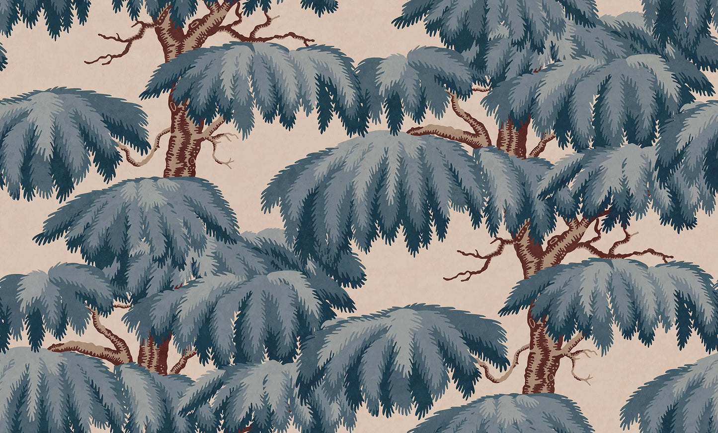 With its magnificent crown, the Lebanese Cedar embraces Southern European wallpaper mural valleys and mountain slopes with its plumes.