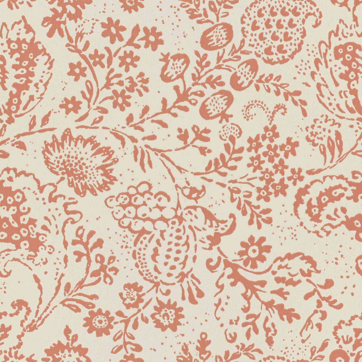 Daniel Långelid came upon this pattern on the inside of an antique book dated 1763 and added it to wallpaper.