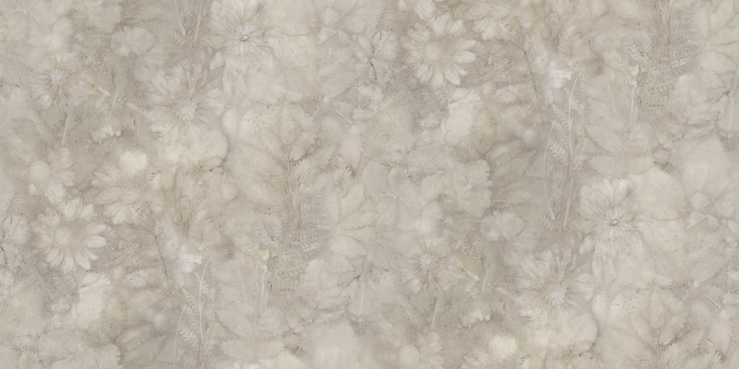 The wallpaper pattern is a collaboration with artist Monica Andoff, who with experimental plant dyeing on paper created the basis for this dreamy expression.