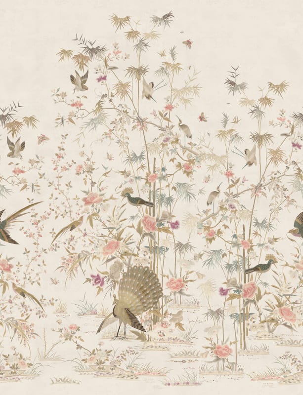 Chinoiserie Garden, Eggshell - S10415 Mural