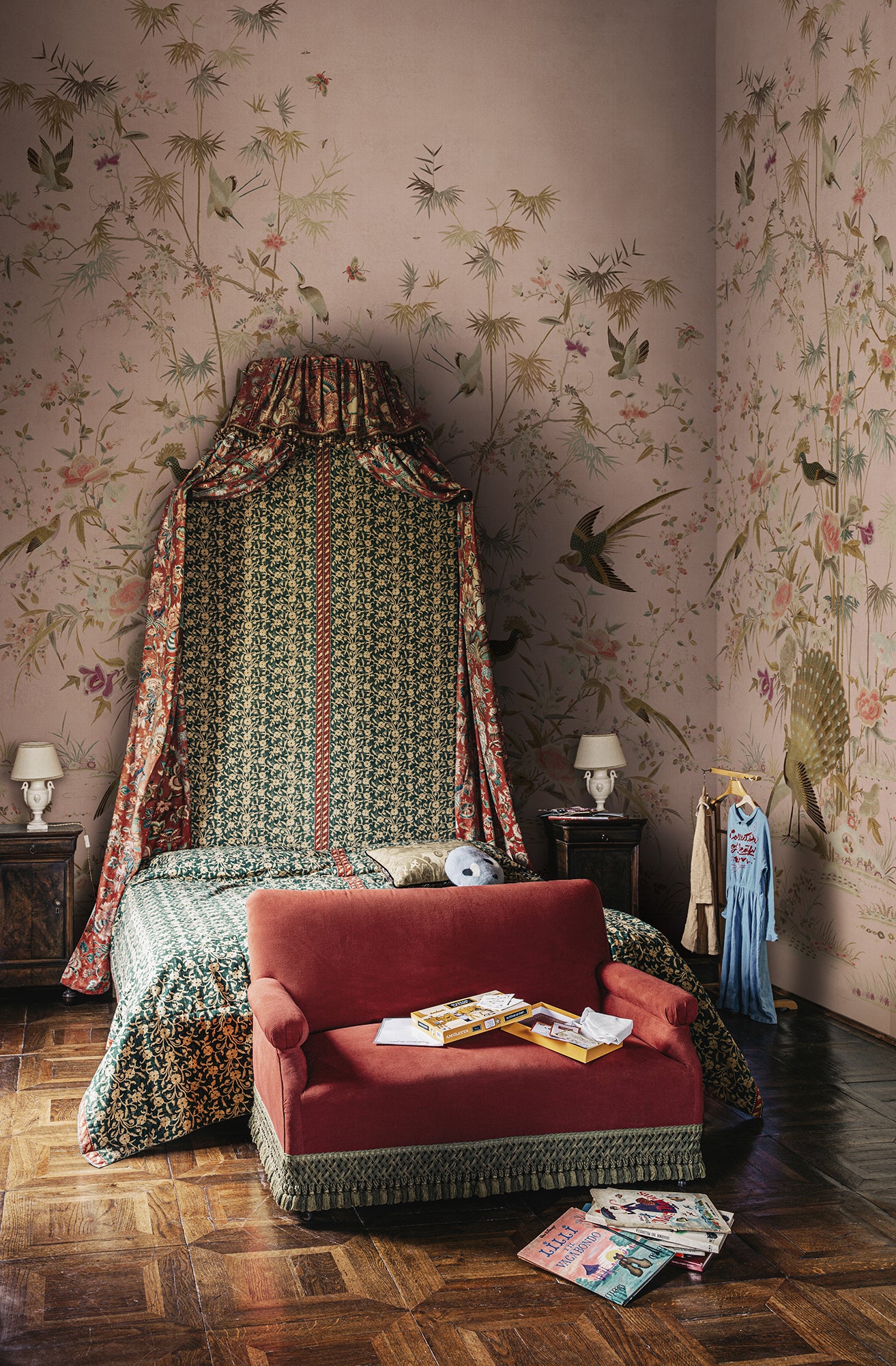 Chinoiserie Garden, Pink - S10417 Mural