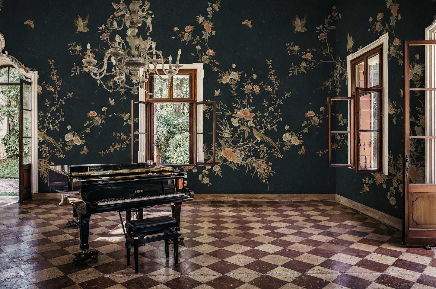 Bloom, Midnight Blue - S10428 Mural