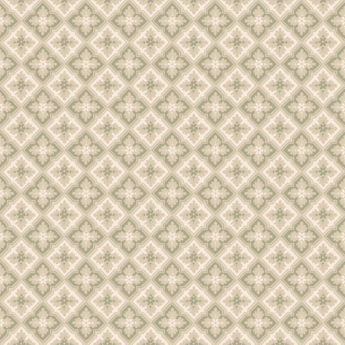 This classic trellis was one of the most popular wallpaper patterns of the 1800s and likely originally covered a ceiling.