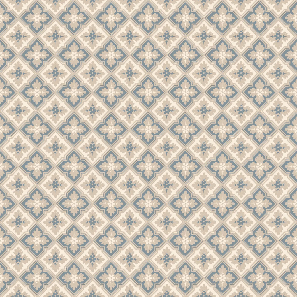 This classic trellis was one of the most popular wallpaper patterns of the 1800s and likely originally covered a ceiling.