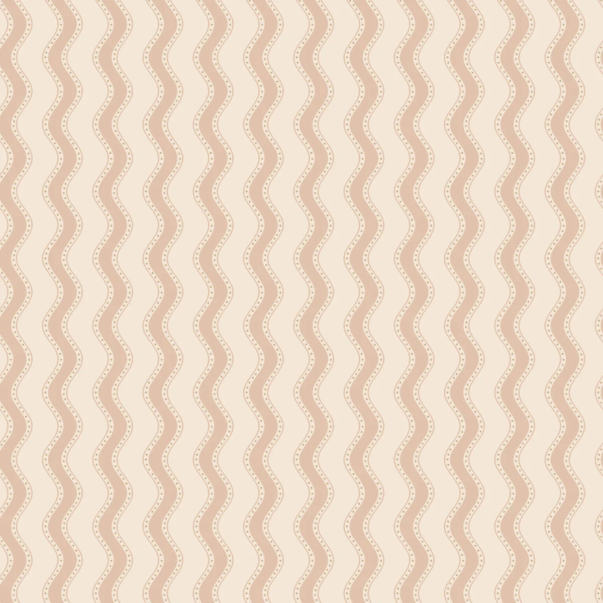 Surrounded by water, this wallpaper reminds us of the waves against the shore. A friendly, contemporary wallpaper with both a sense of humor and timeless class