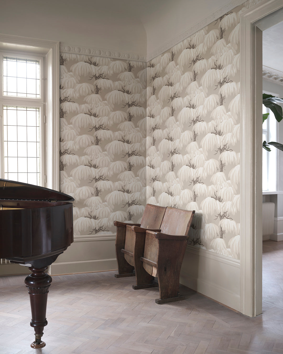 Alba Beige: Majestic Cedar Elegance
Inspired by the stately Lebanese Cedar trees of Como, the Alba Beige wallpaper presents a grand motif with a sophisticated, modern feel. Its rich patterns create an understated elegance that echoes natural splendor, making any space effortlessly refined.