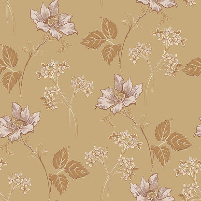 In a classic 1920’s palette of soft ochre and pink, our Valborg wallpaper is colorful and elegant. 