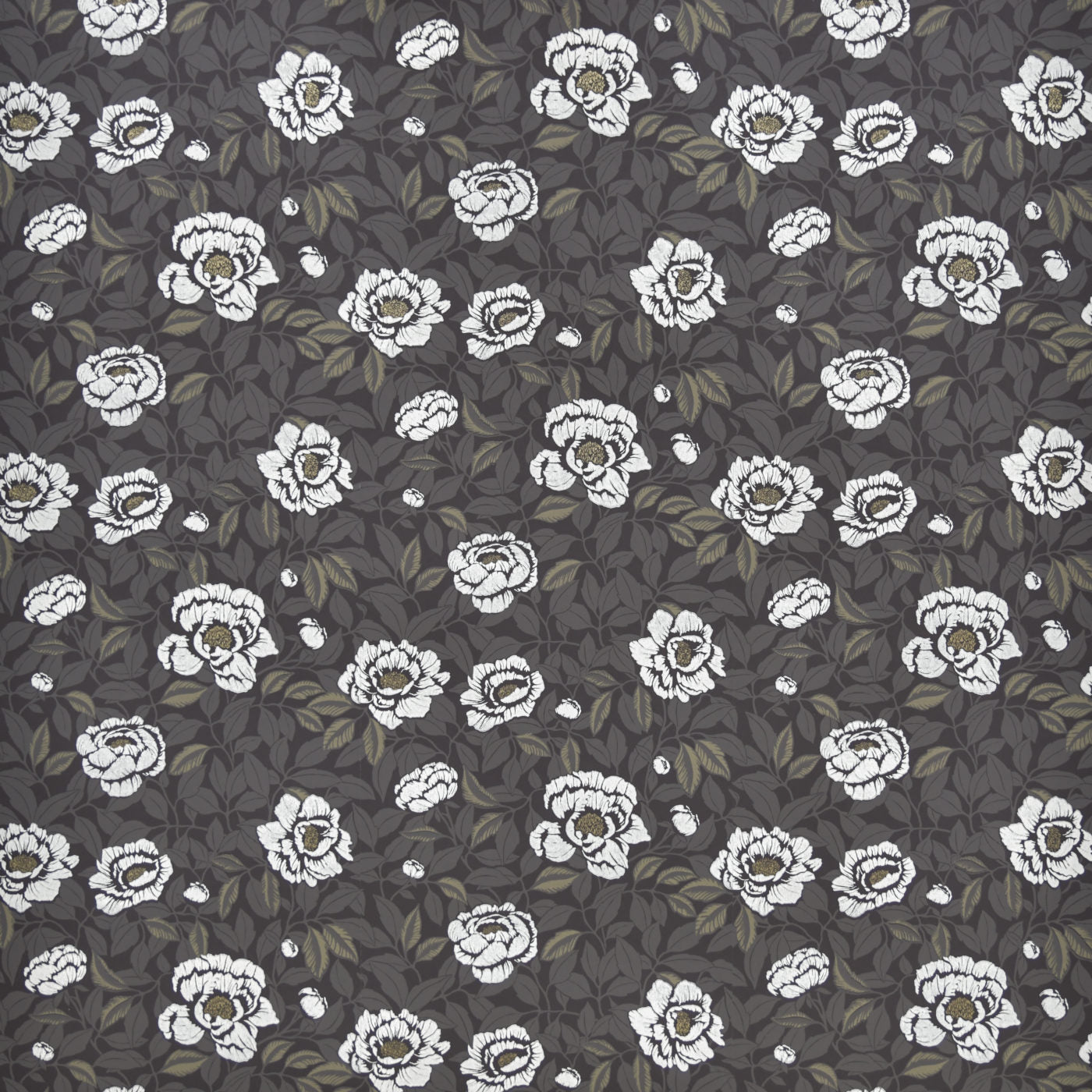 The peony is in bloom for a very short time, but with the most wonderful flowers. Classic, timeless in this wallpaper design.