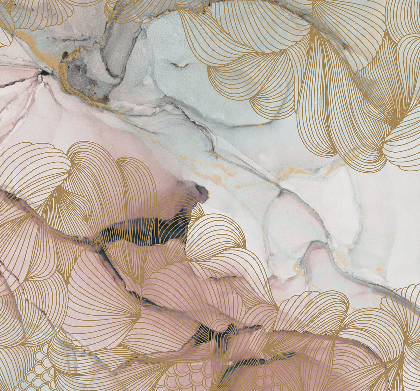 Opulence, Pink Marble - R17092 Mural