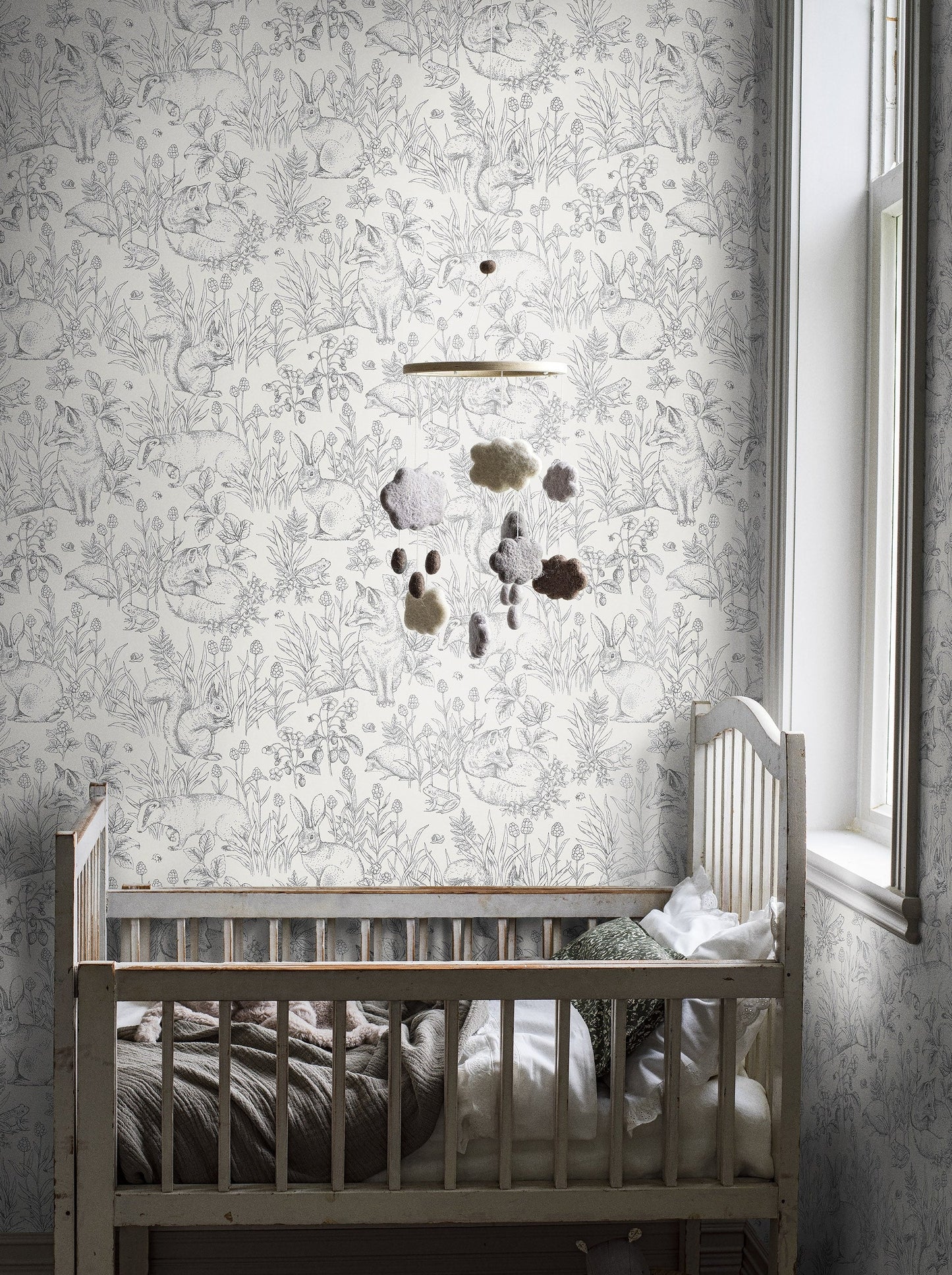 Designed in collaboration with Swedish lifestyle brand Newbie, its woodland world is at once elegant yet adorable.