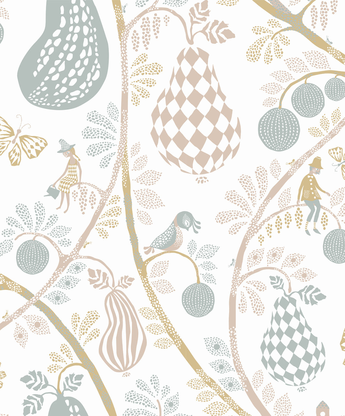 Fruit Garden White/Pastel - 1485U