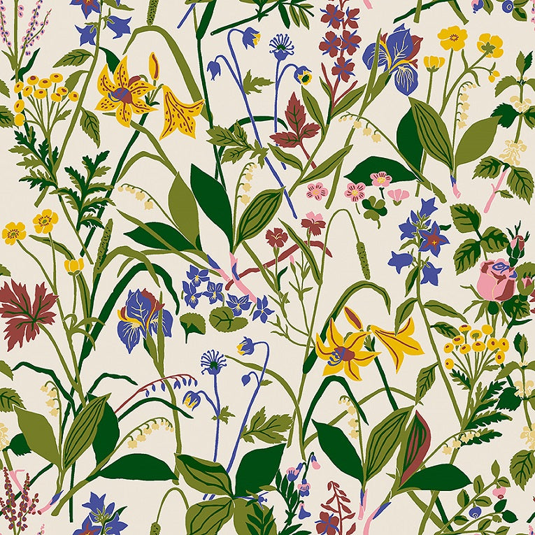 Vivid yet at the same time subtle, this pattern from Swedish textile designer Gocken Jobs brings a sense of joy and playfulness into homes.