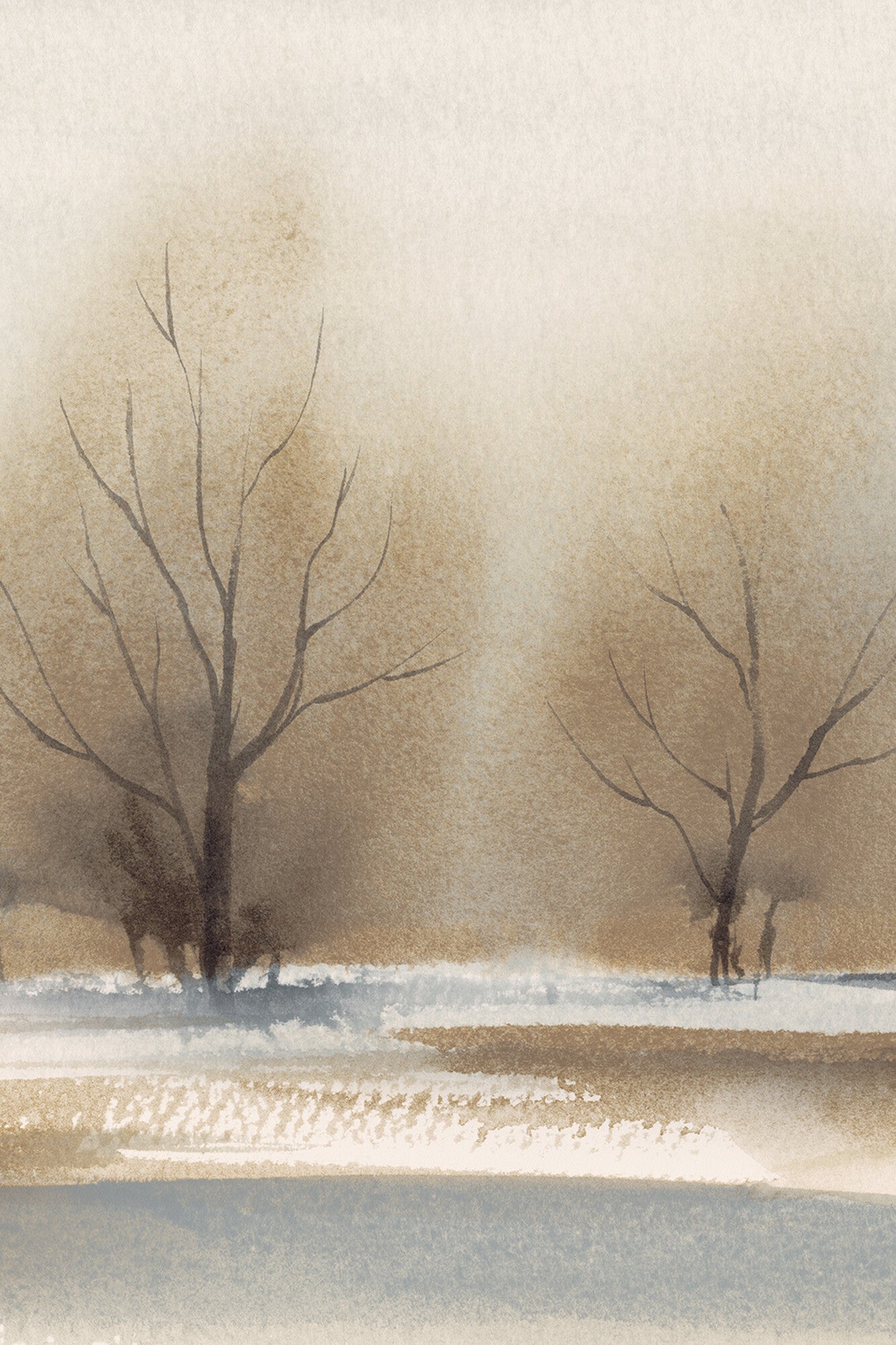 Watercolor Landscape - 9481W Mural