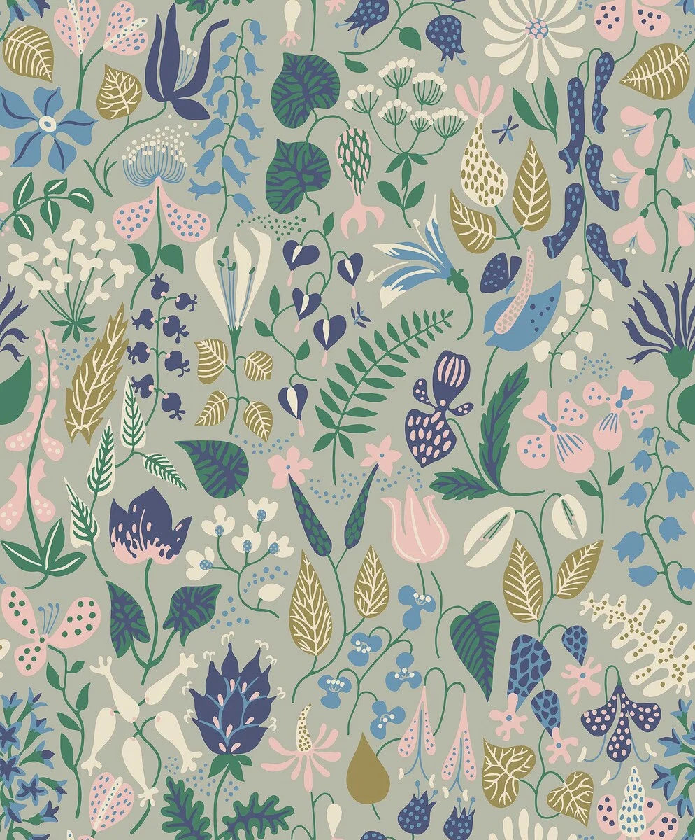  This version of our Herbarium wallpaper is bursting with color. 