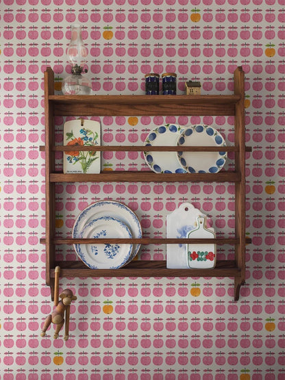  The design from Stig Lindberg’s much-loved 1960’s porcelain series now adorns our Pall wallpaper. 