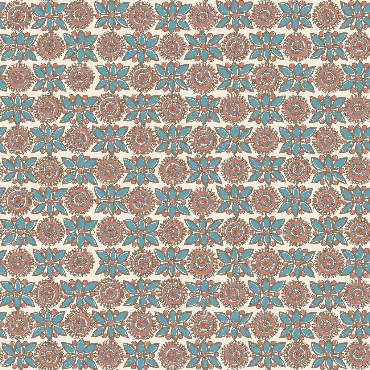 With its expressive, textile style, our Astrid wallpaper captures the warmth and artistry of the Norwegian folk-art tradition of rose painting. T