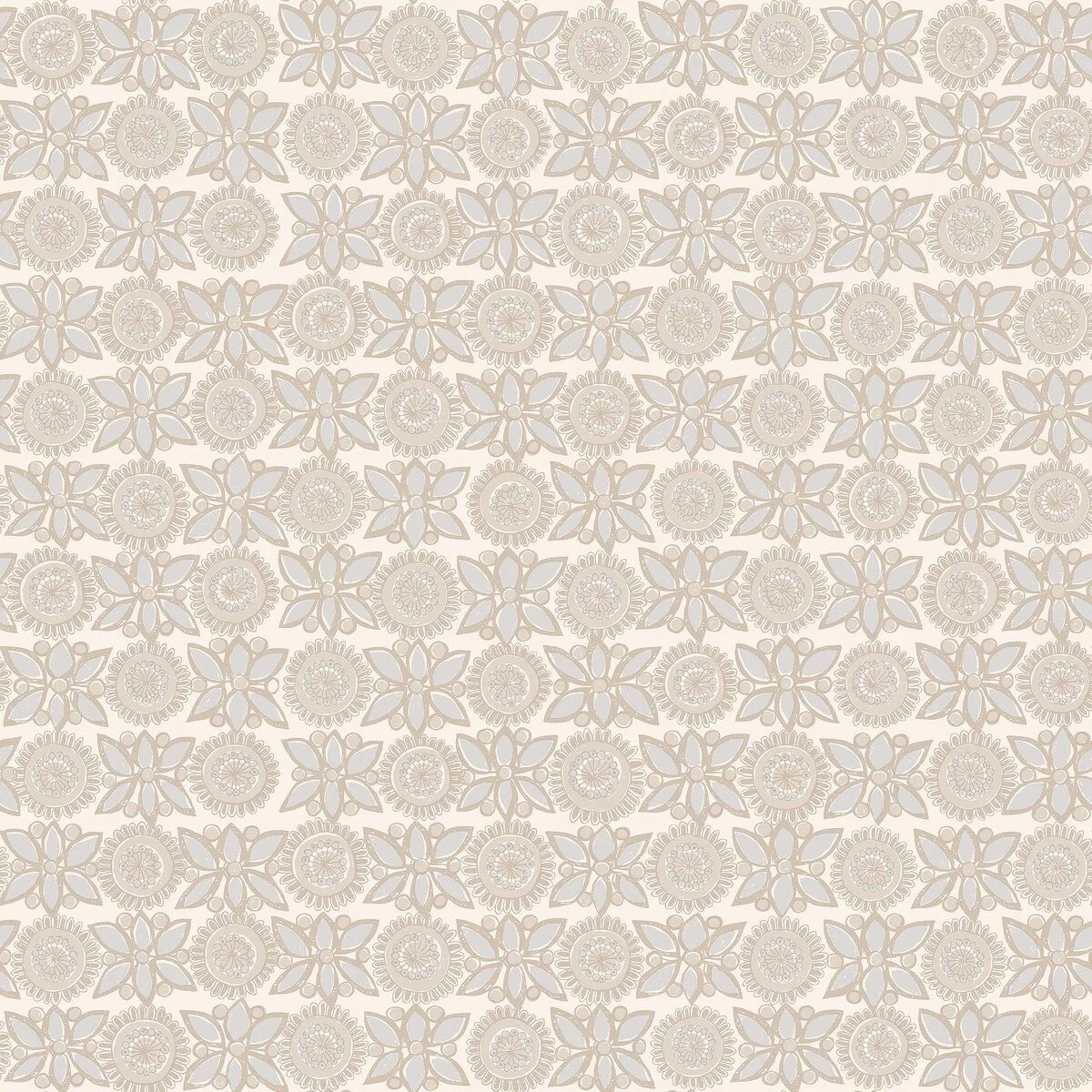  Soft and sophisticated, our Astrid wallpaper in subtle blue and beige tones creates a warm, textile effect that feels both natural and refined. 
