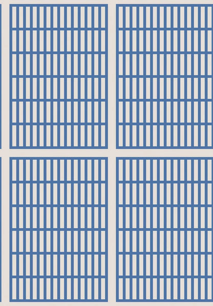  This Alvar Aalto 14/6 wallpaper features a strict, brick-inspired pattern of 14 squares across and 6 down. 