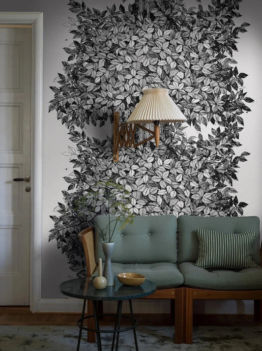 Hang this beautifully tactile wallpaper to bring nature into your home, whether that be in a living room or dining area.