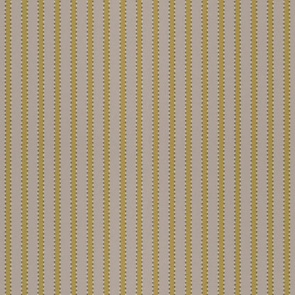 With inspiration from hand tacked textiles the ’stitches’ gives an edge to the stripes in this wallpaper design.