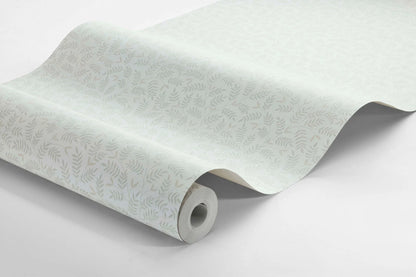 Colored in a pleasant green hue on a light background, our Olof wallpaper is rustic and welcoming.