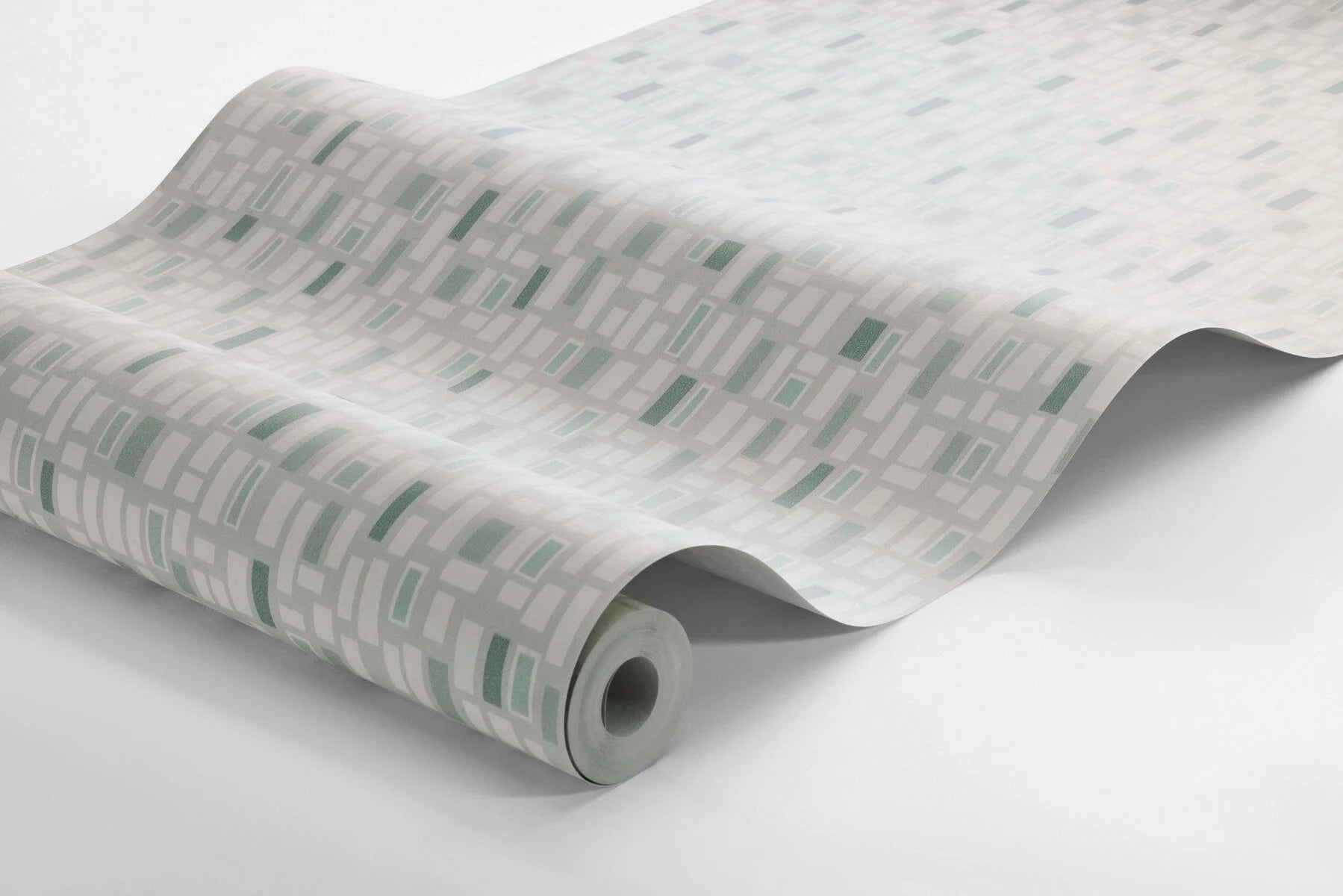 Colored in a classic 1950s color scheme of grey and green, our Elvis wallpaper is contemporary and timeless.