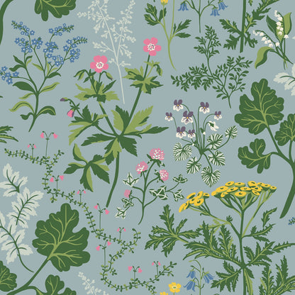 Deep in the forest, in sunny clearings and open meadows, they thrive – the wildflowers that define our Swedish landscape. Now they’ve been gathered on the surface of the wallpaper, like an eternal summer meadow to bring into your home.