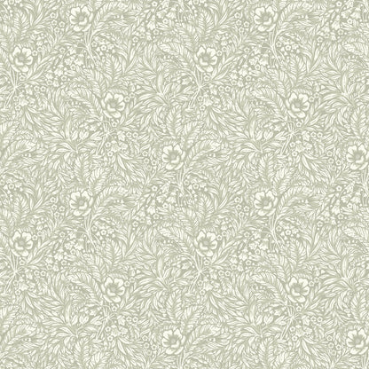 Emma is a timeless wallpaper pattern where flowers and leaves gently wind across the surface, creating a soft, blossoming feel on the wall. 